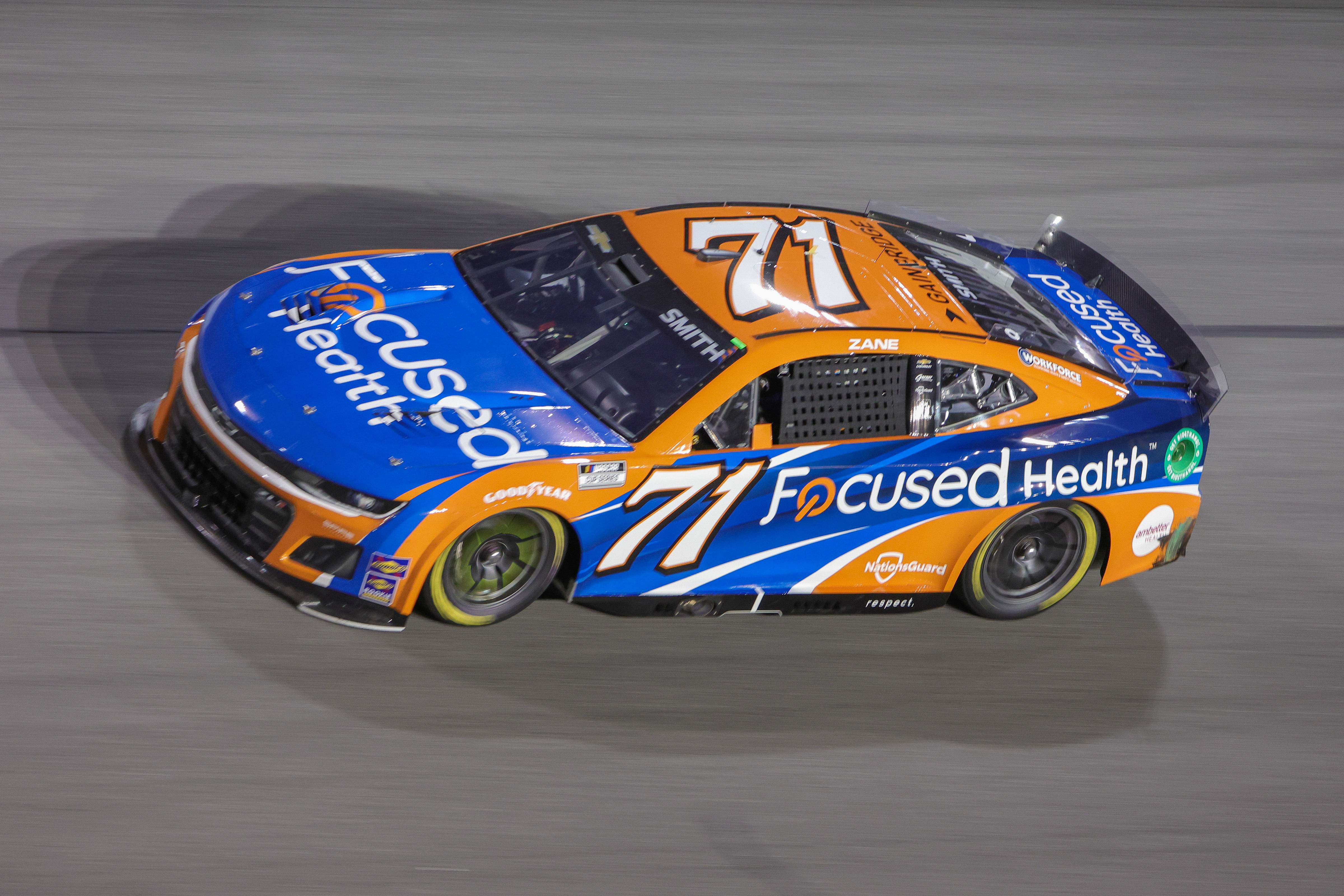 Zane Smith (71) races during the Coke 400 at Daytona International Speedway (Image via Imagn)