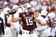 Texas A&M QB Conner Weigman Source: Imagn