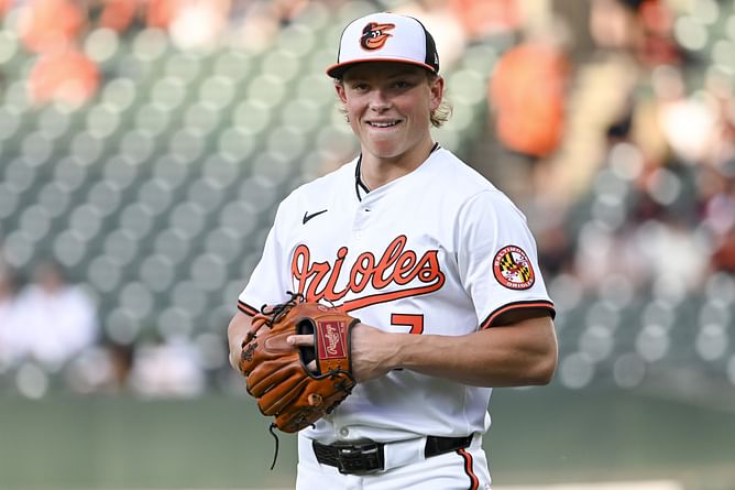 Jackson Holliday's wife Chloe captures Orioles rookie rocking custom tee of his dog Coconut and posing with pup for ultimate duo moment