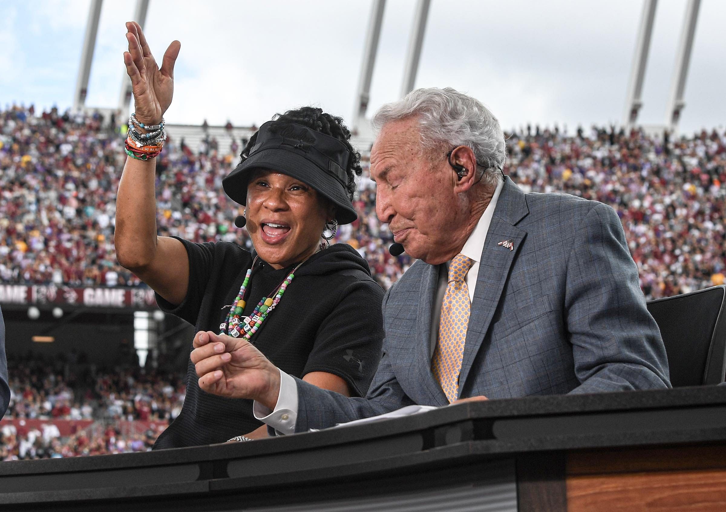 Could legendary women&#039;s basketball coach Dawn Staley make the jump to the men&#039;s game? (Photo Credit: IMAGN)