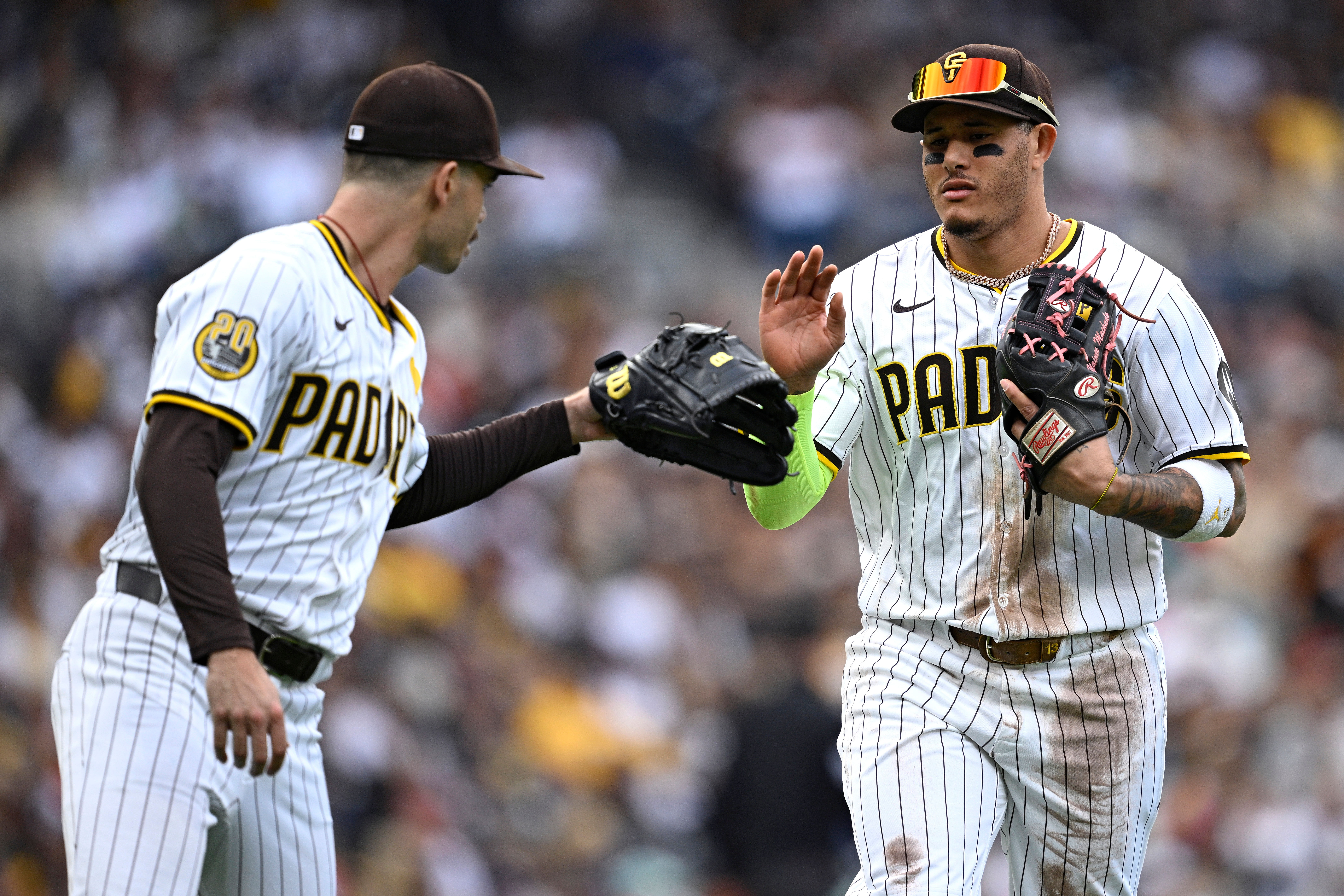 San Diego Padres - Dylan Cease and Manny Machado (Photo via IMAGN)