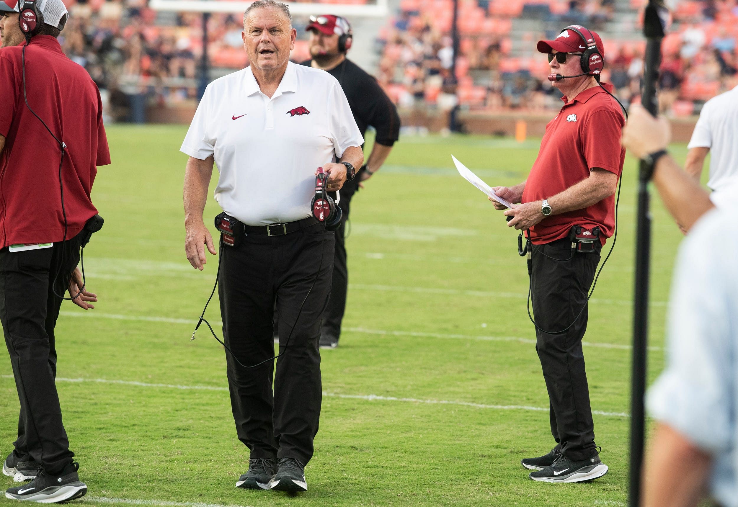 Arkansas Razorbacks coach Sam Pittman - Source: Imagn