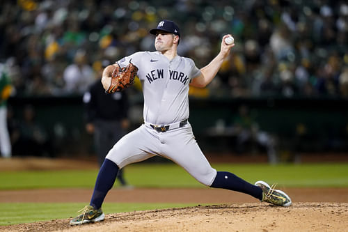 Carlos Rodon will start for the Yankees in Game 2 (Imagn)