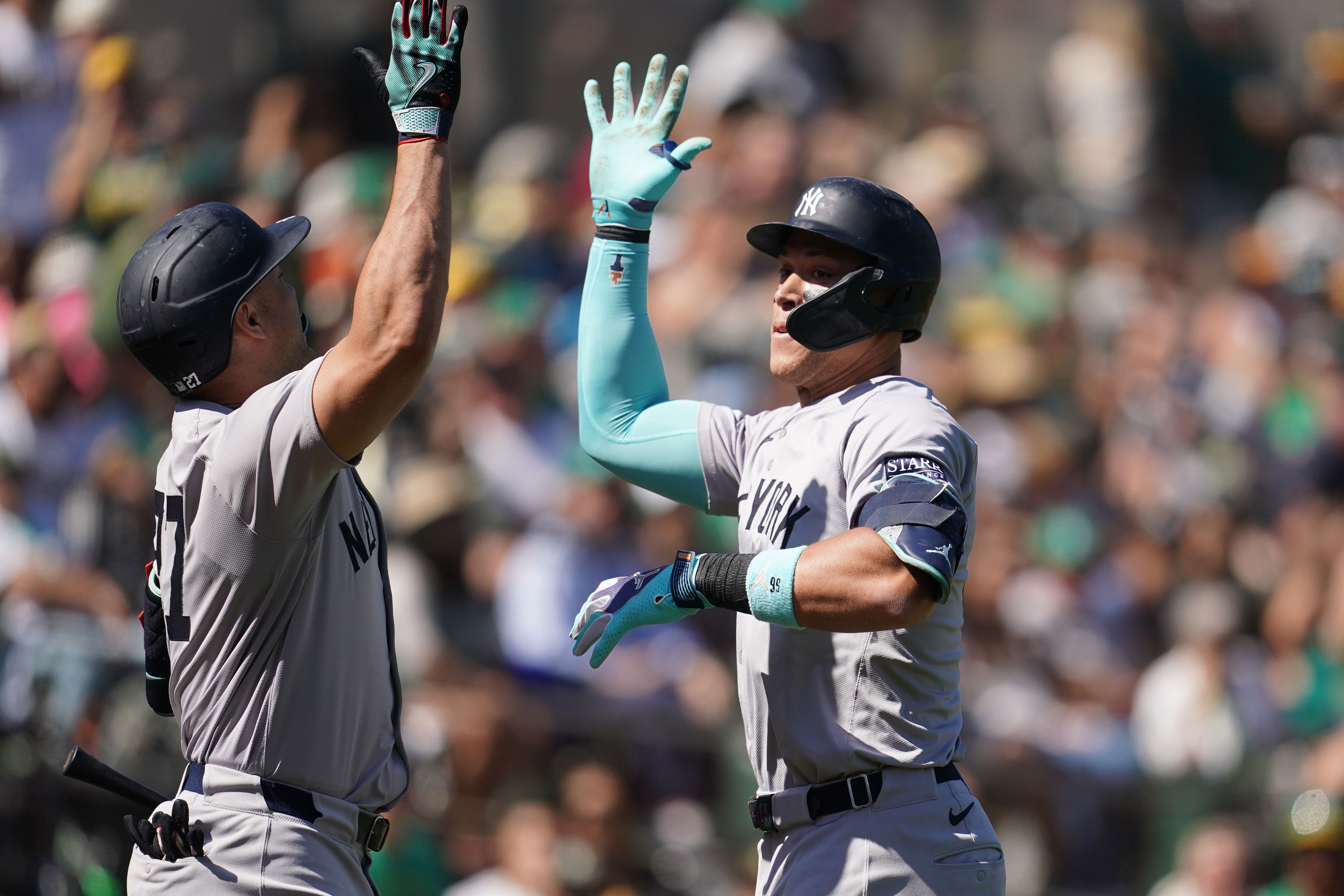 New York Yankees - Giancarlo Stanton and Aaron Judge (Photo via IMAGN)