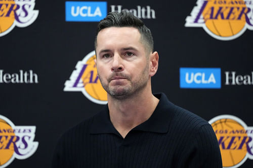 JJ Redick shares update on Anthony Davis and LeBron James ahead of Suns game. (Photo: IMAGN)