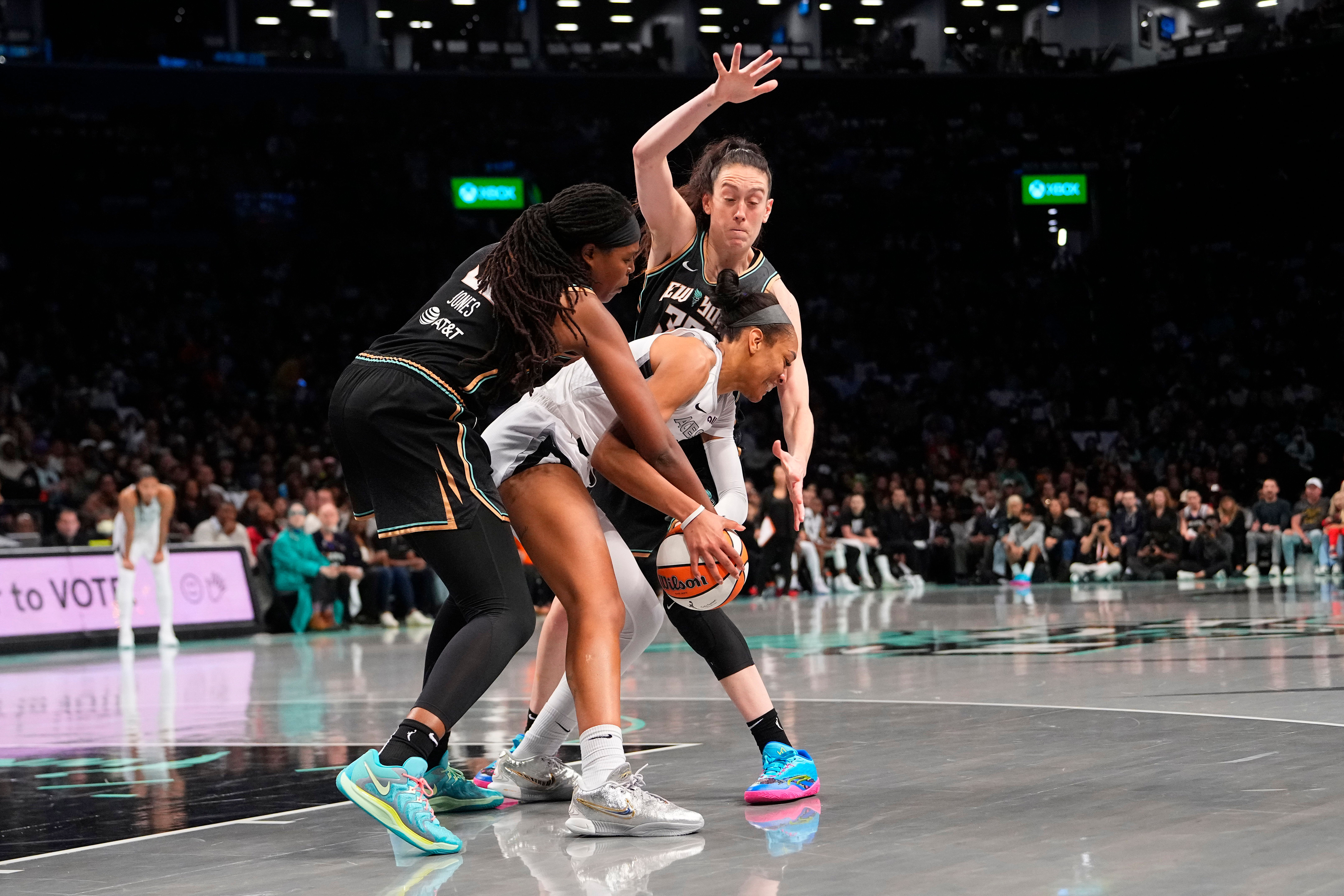 WNBA: Playoffs-Las Vegas Aces at New York Liberty - Source: Imagn