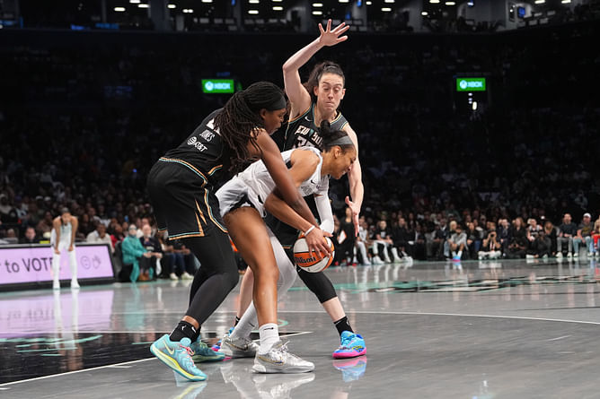 A'ja Wilson Stats Tonight: Unanimous MVP outplayed by Sabrina Ionescu as Aces lose Game 2 vs Liberty