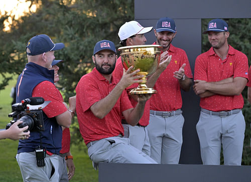 The Presidents Cup no longer mandates charitable giving (Imagn)