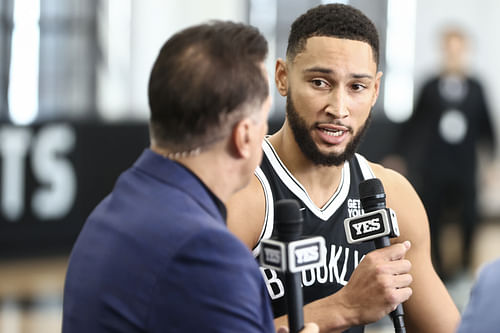 Brooklyn Nets forward Ben Simmons at Media Day - Source: Imagn