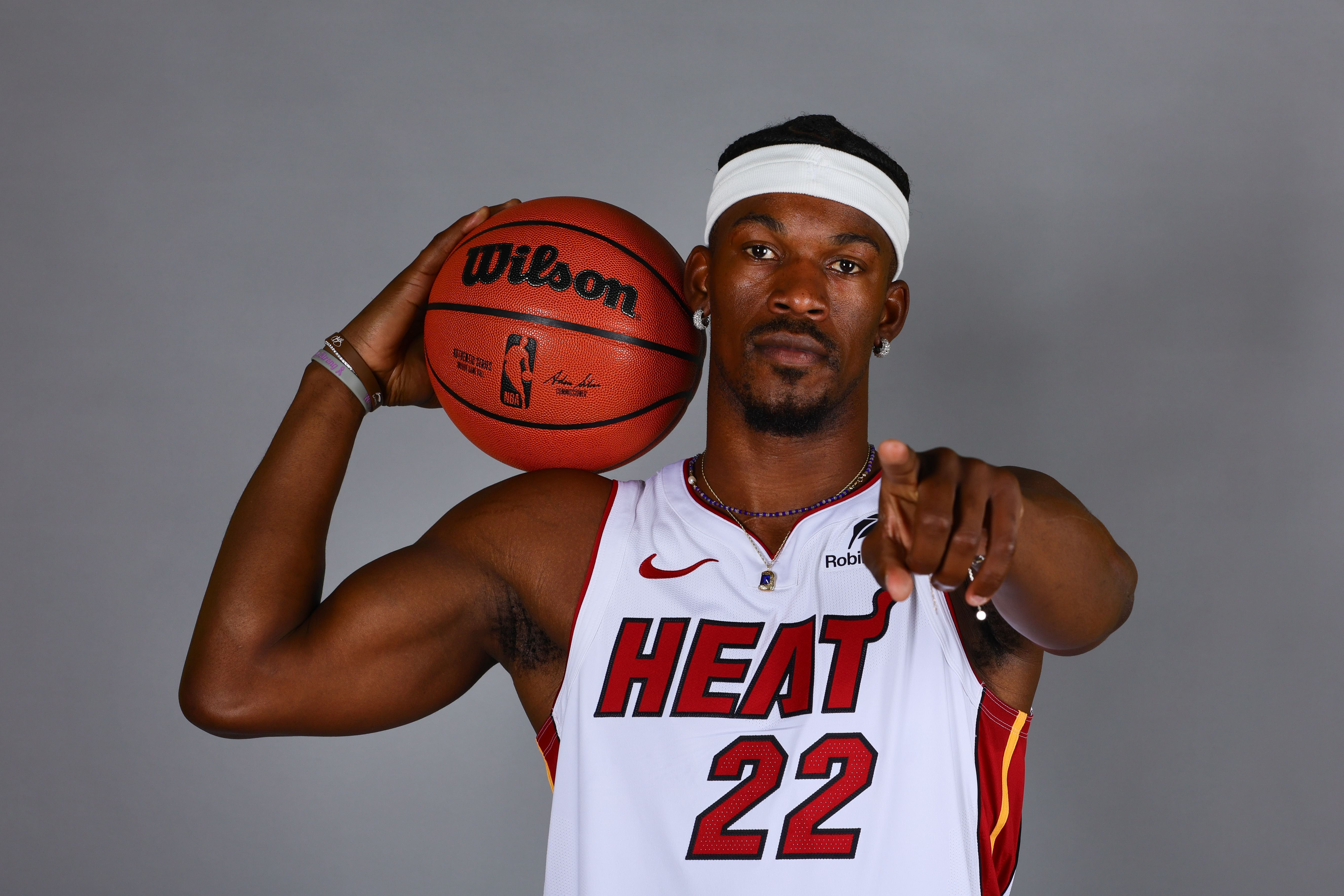 Miami Heat star Jimmy Butler at Media Day - Source: Imagn