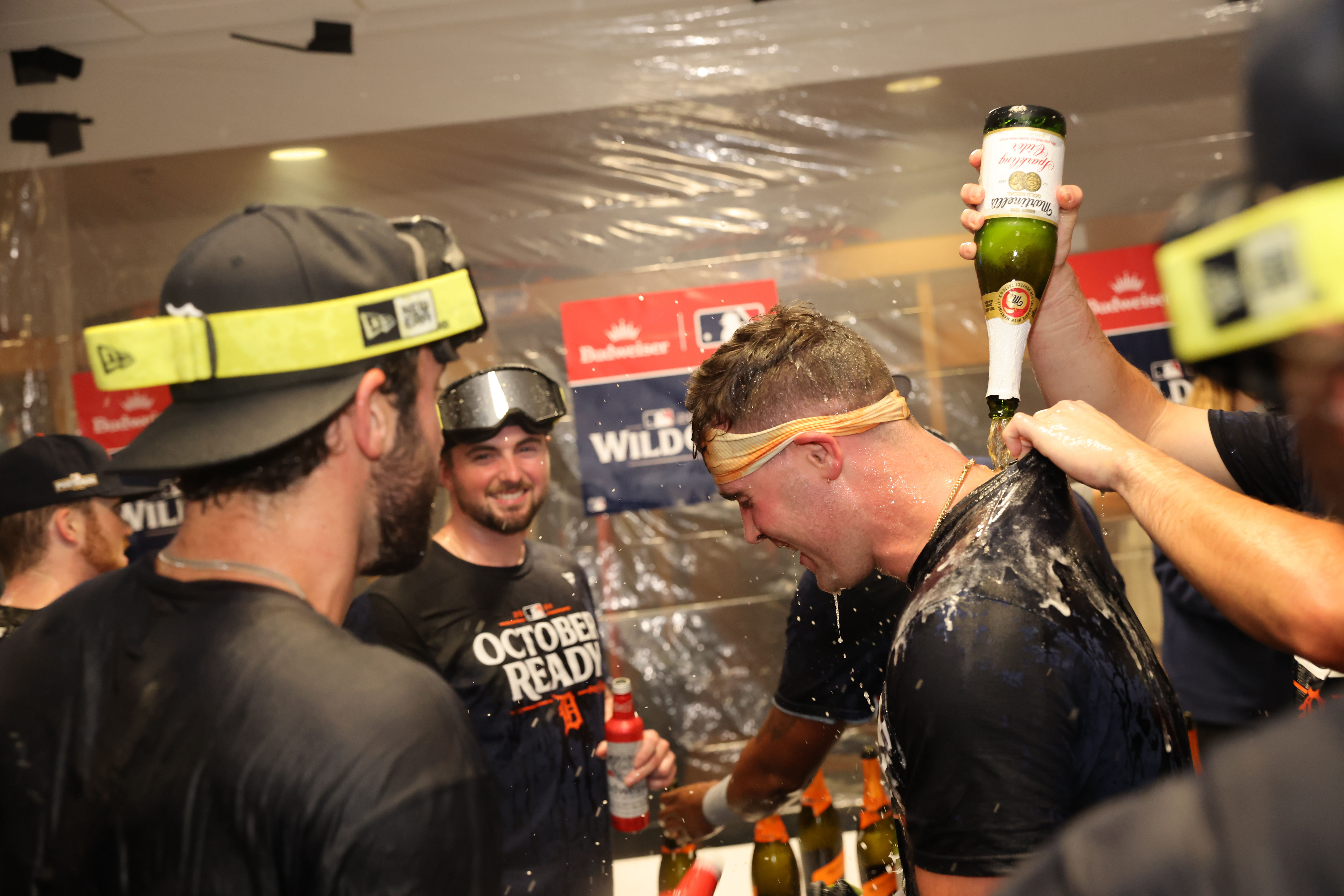 Watch Detroit Tigers and A.J. Hinch’s epic champagne celebration as