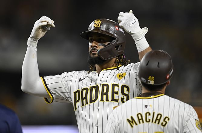 WATCH: Fernando Tatis Jr. smiles cheekily as 'Beat LA' chants ring around at Petco Park after Padres confirm Dodgers blockbuster in MLB playoffs