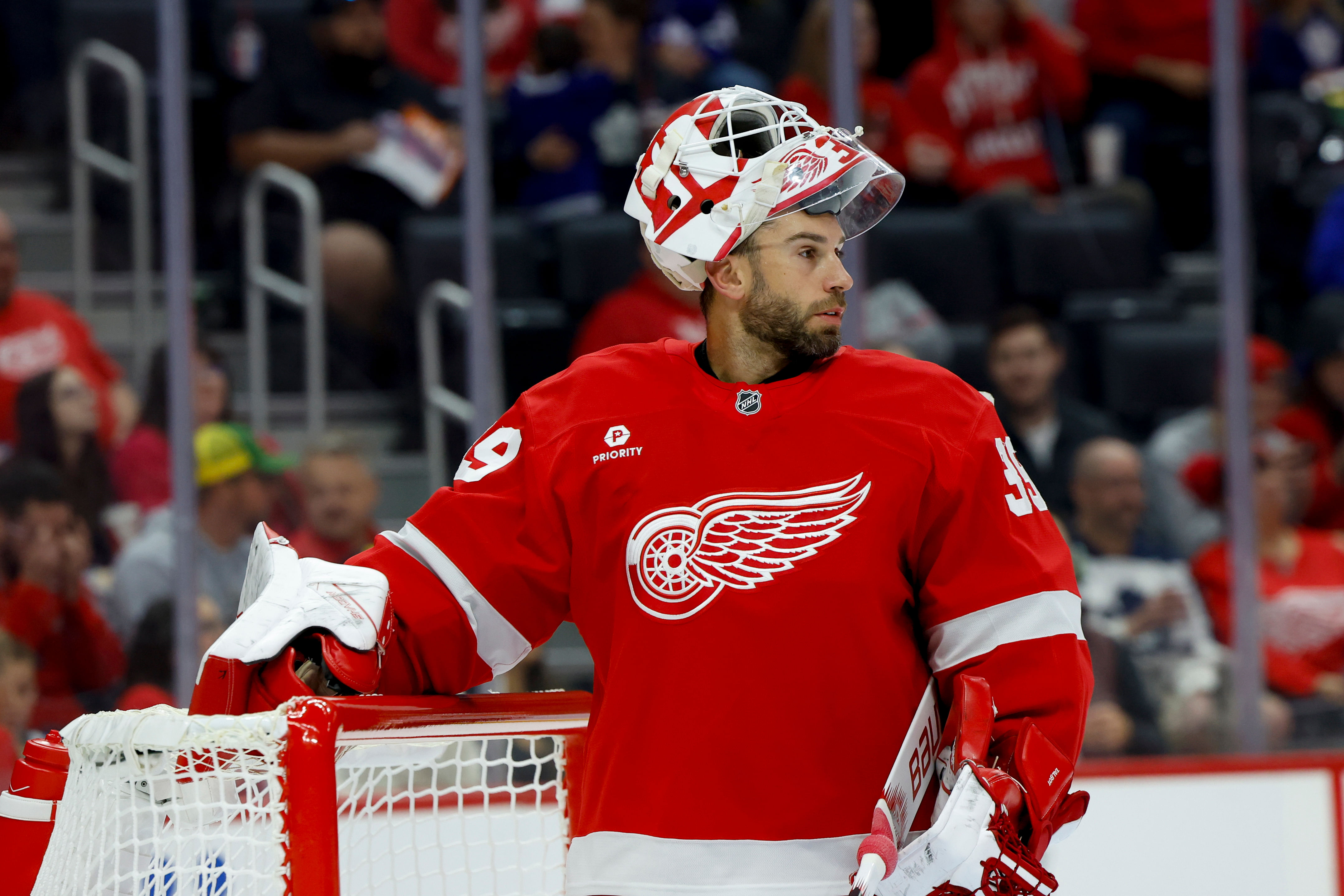 Cam Talbot is a key part of the Detroit Red Wings (Imagn)