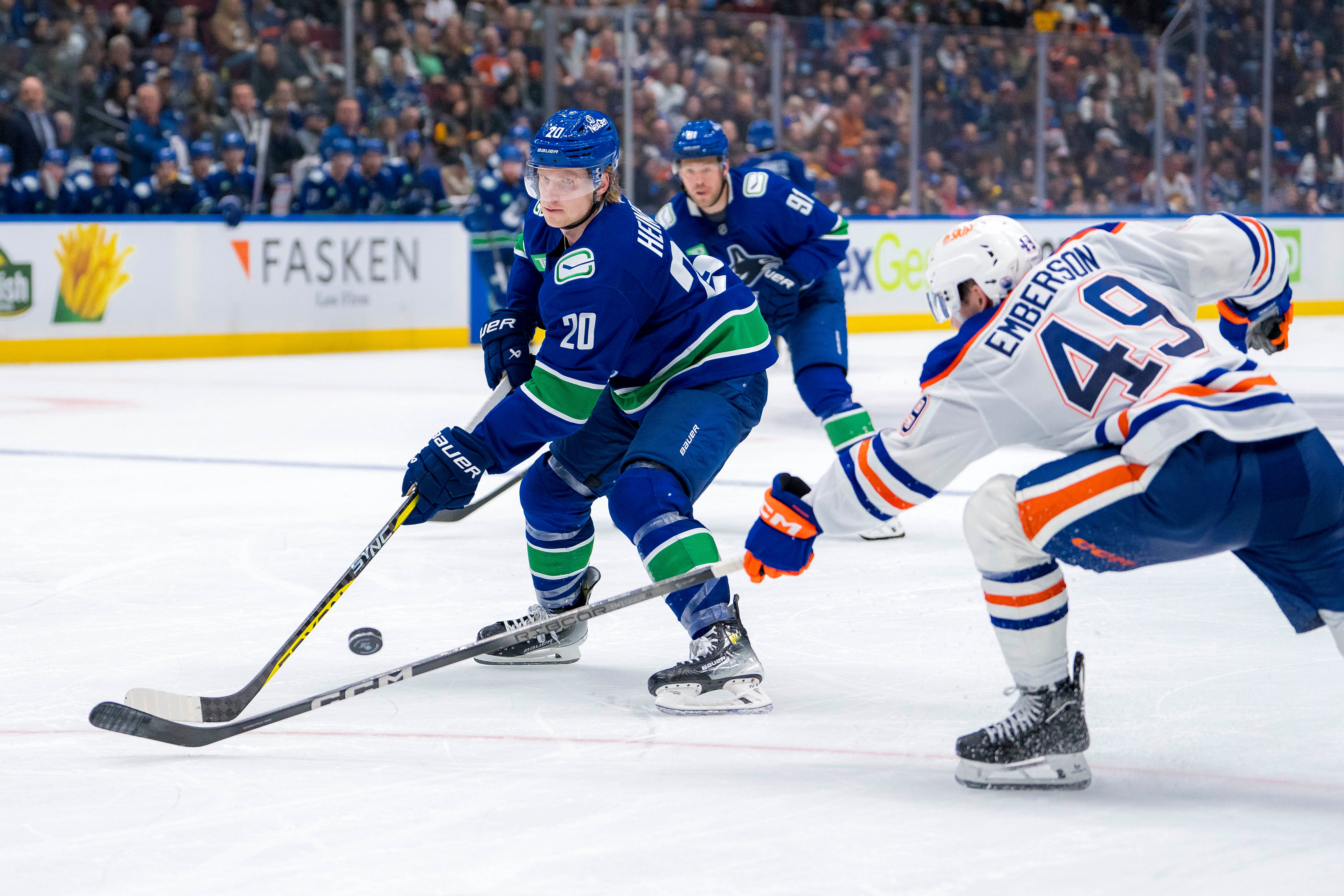 NHL: Edmonton Oilers at Vancouver Canucks - Source: Imagn