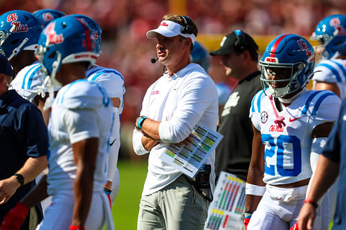 Mississippi Rebels head coach Lane Kiffin - Source: Imagn