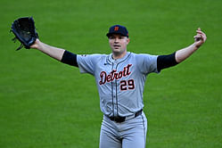 Watch: Tarik Skubal's NSFW reaction to Guardians fans as scoreless innings helps the Tigers take ALDS Game 2