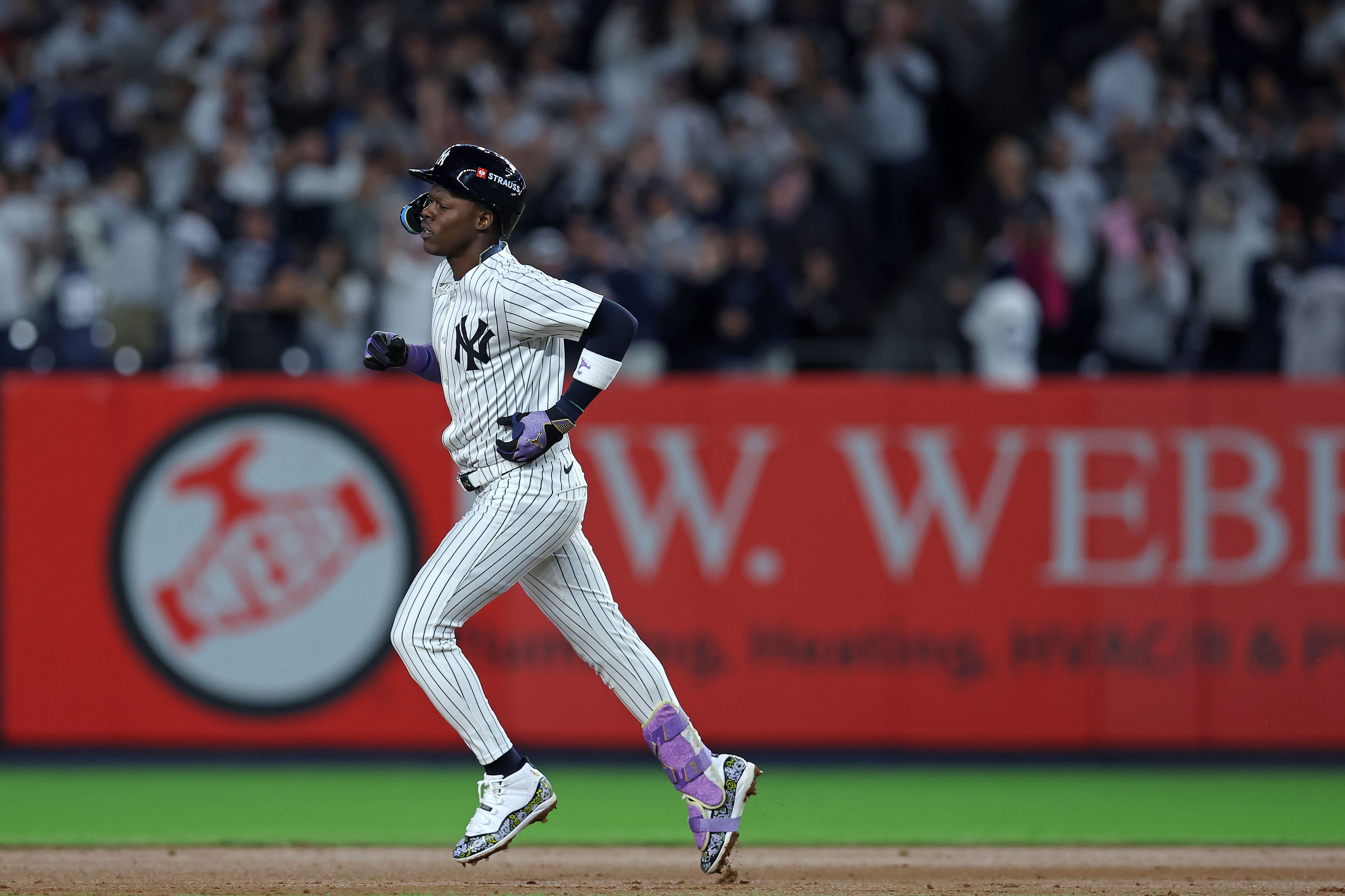 Jazz Chisholm Jr. hit a solo home run in the ninth inning of ALDS Game 2 (Image Credit: IMAGN)