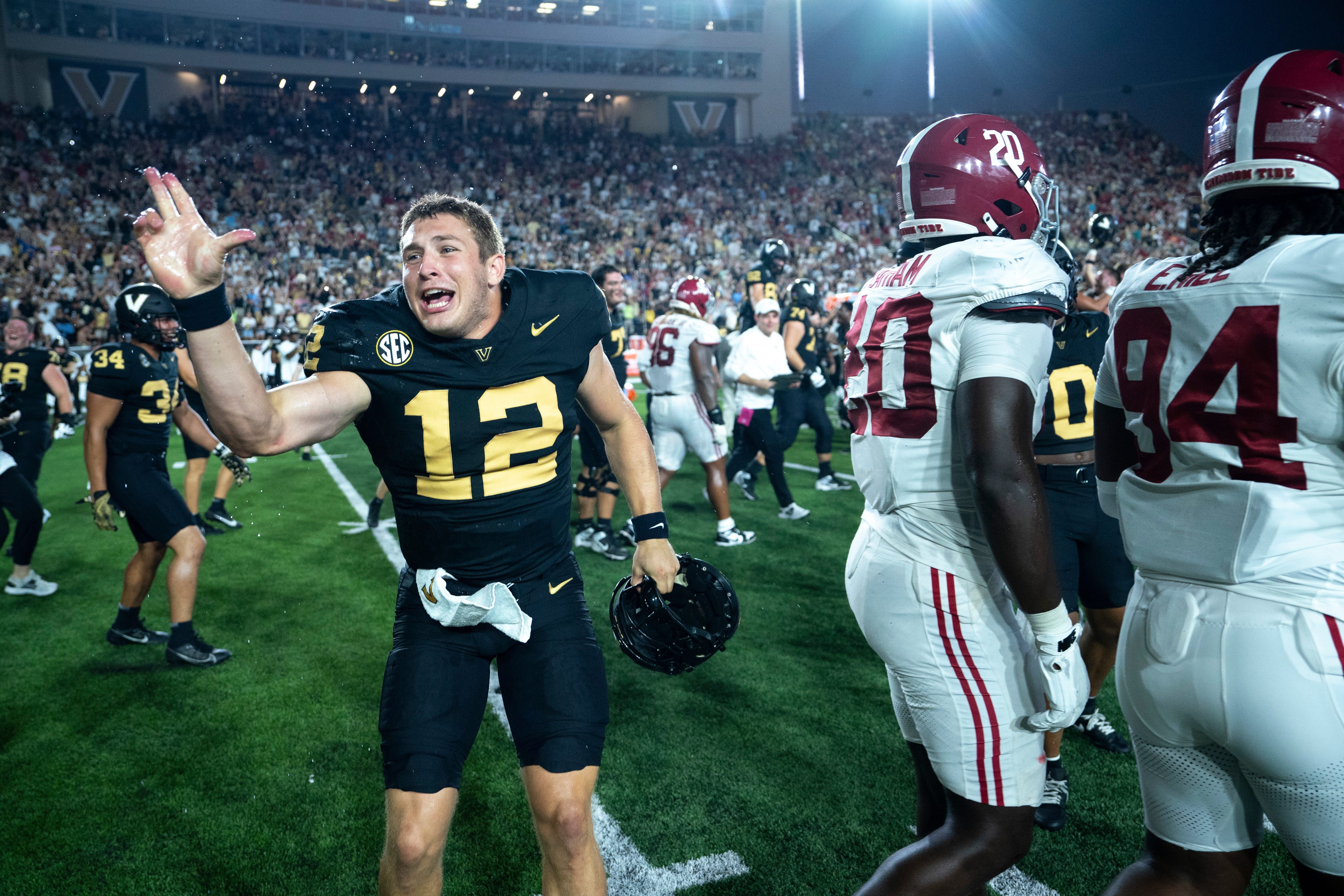 Alabama&#039;s CFP hopes could be improved by continued solid play by Vanderbilt. (Photo Credit: IMAGN)