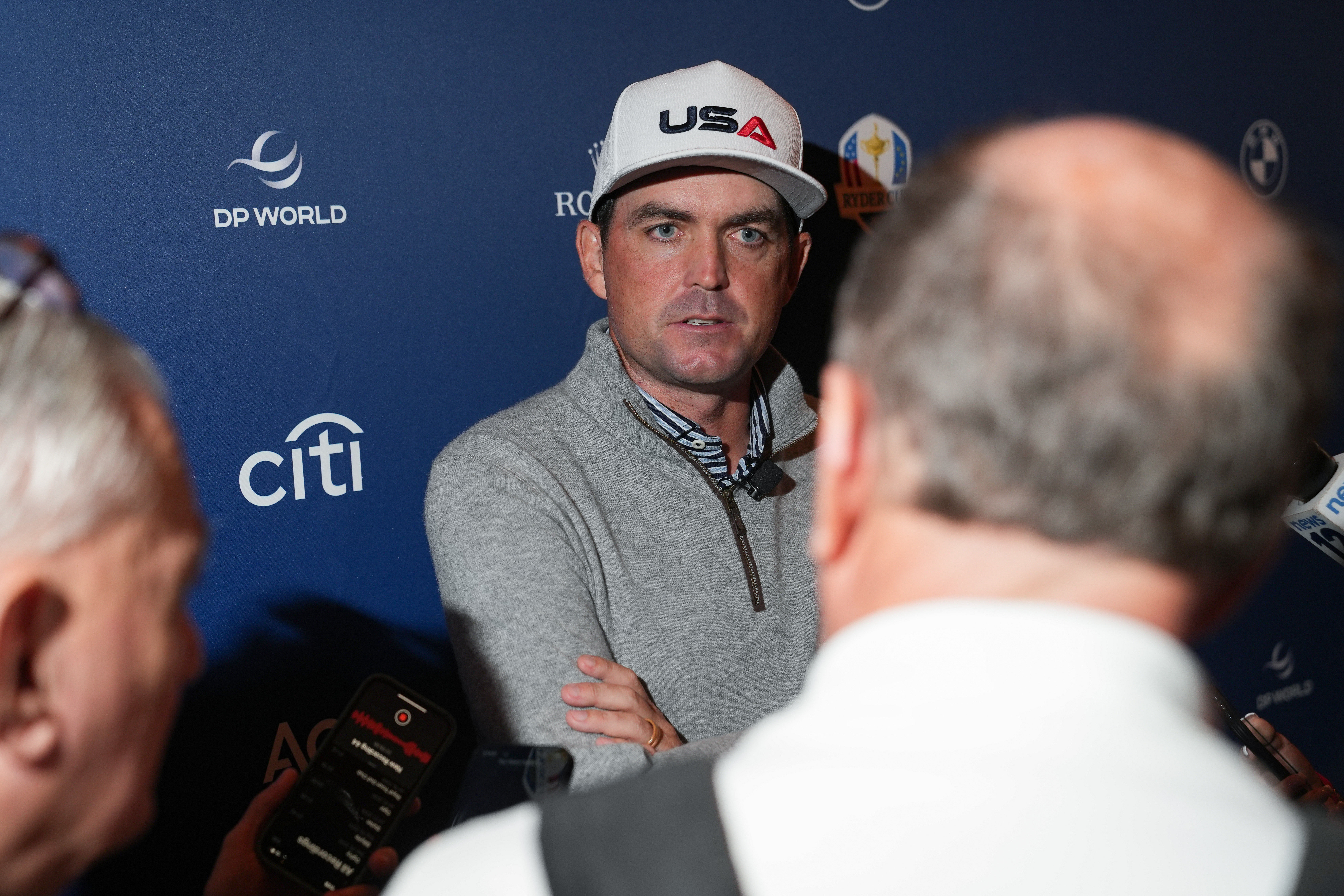 PGA: Keegan Bradley at the 2025 Ryder Cup Captains News Conference (Source: Imagn)