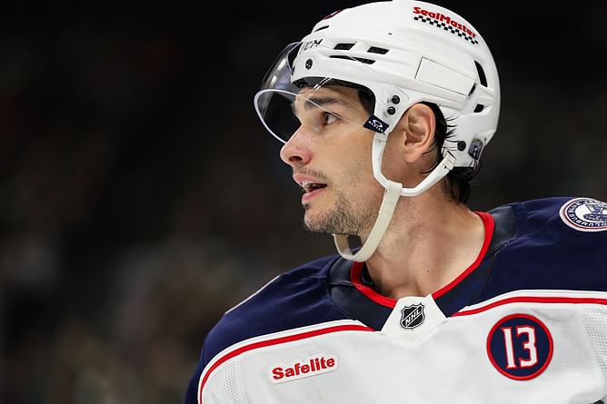 Sean Monahan becomes first person to receive Blue Jackets postgame donkey cap in touching Johnny Gaudreau tribute
