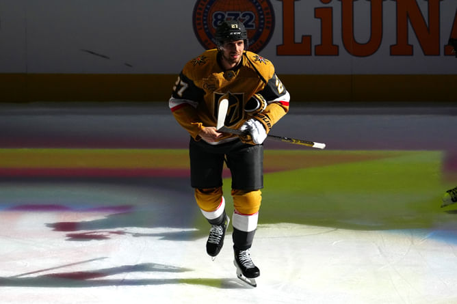 Alex Tuch’s wife Kylie has two-word reaction to Shea Theodore’s $51.98M contract extension with Golden Knights