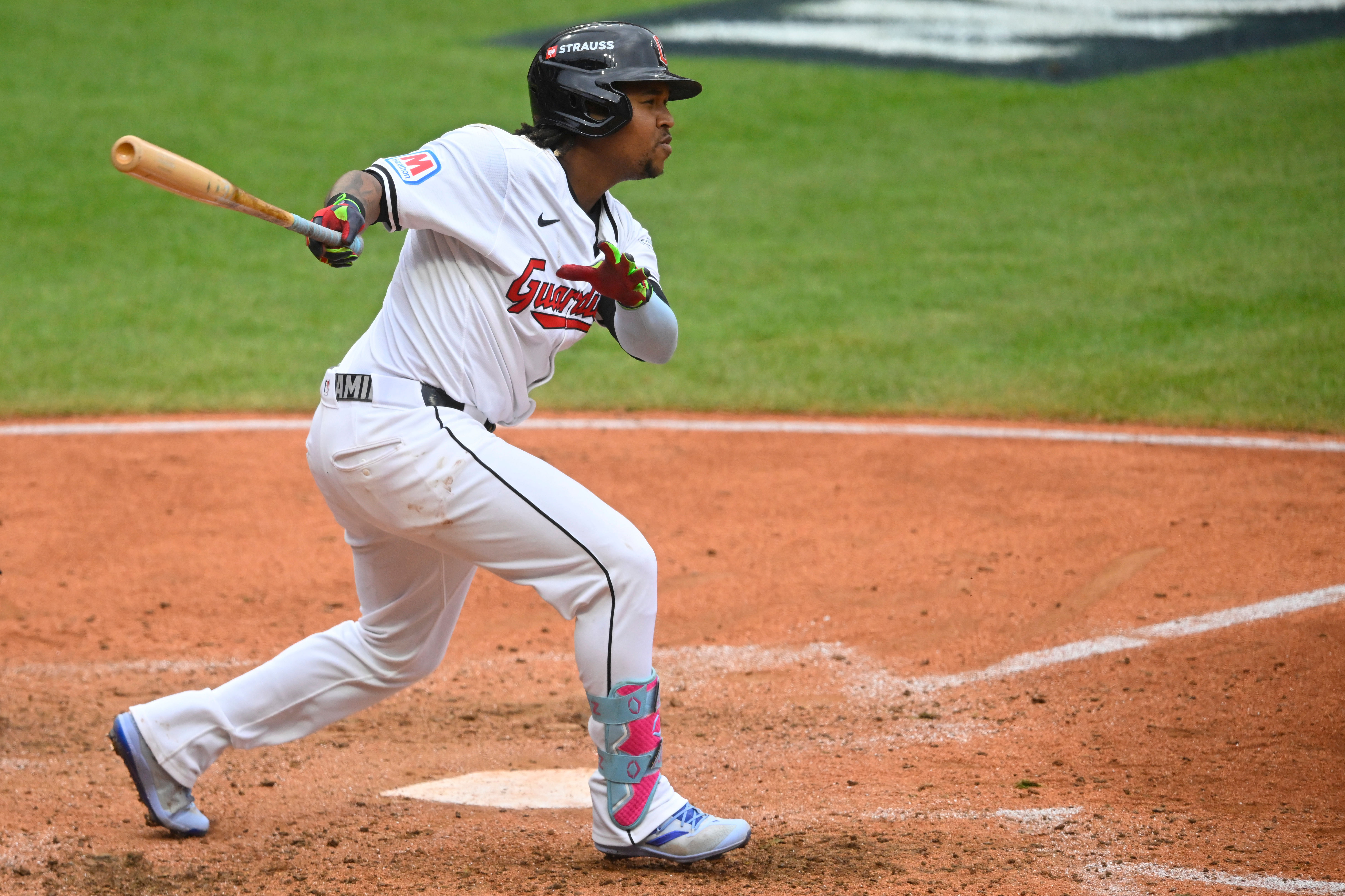 Jose Ramirez hit a home run in Game 2 (Imagn)