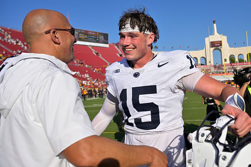 Penn State and QB Drew Allar have a big game at Wisconsin (Image Source: IMAGN)