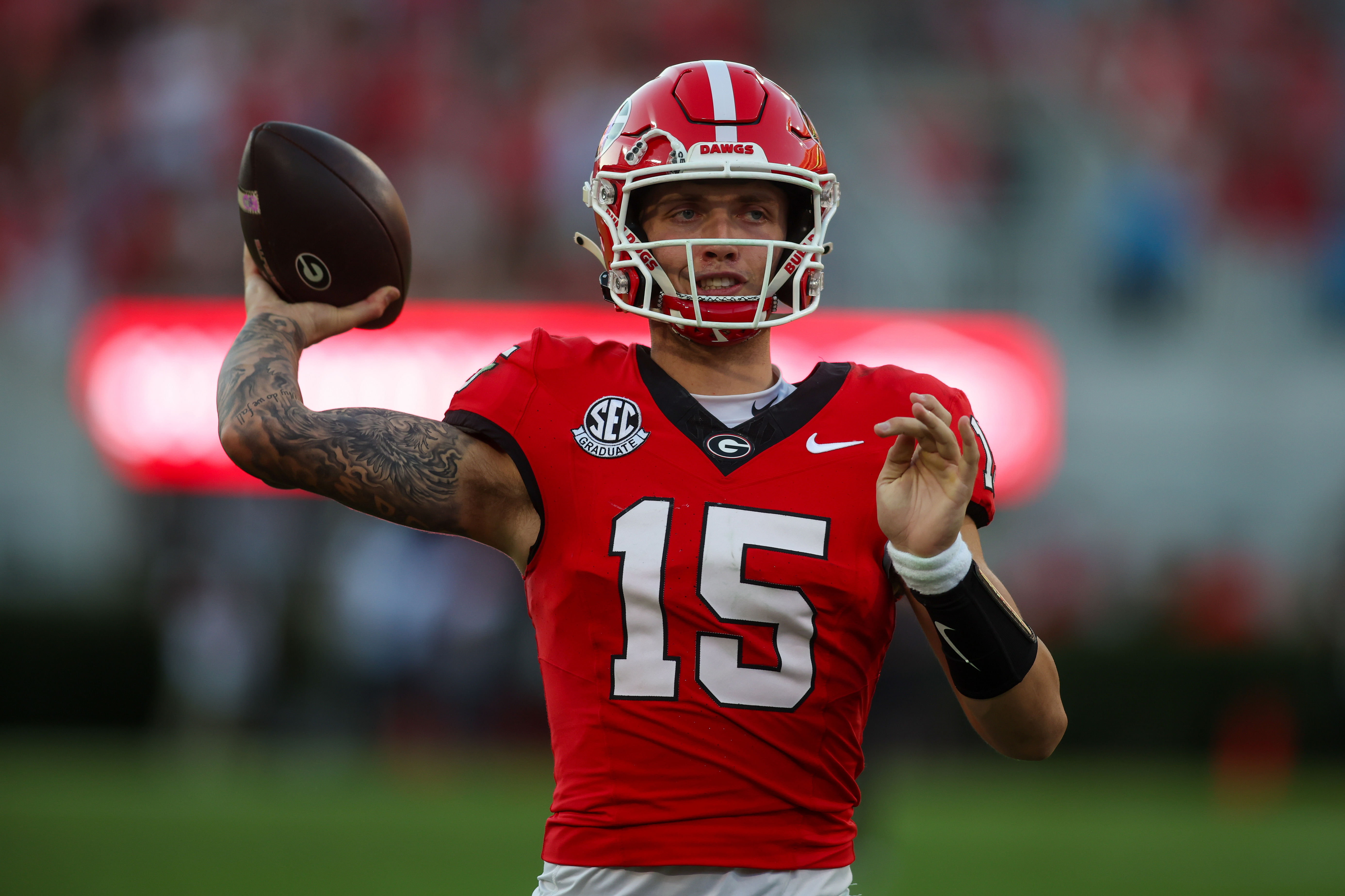 Among many reasons Texas might struggle against Georgia is a lack of experience against QBs as talented as &lt;a href=&#039;https://www.sportskeeda.com/college-football/carson-beck&#039; target=&#039;_blank&#039; rel=&#039;noopener noreferrer&#039;&gt;Carson Beck&lt;/a&gt;. (Photo Credit: IMAGN)