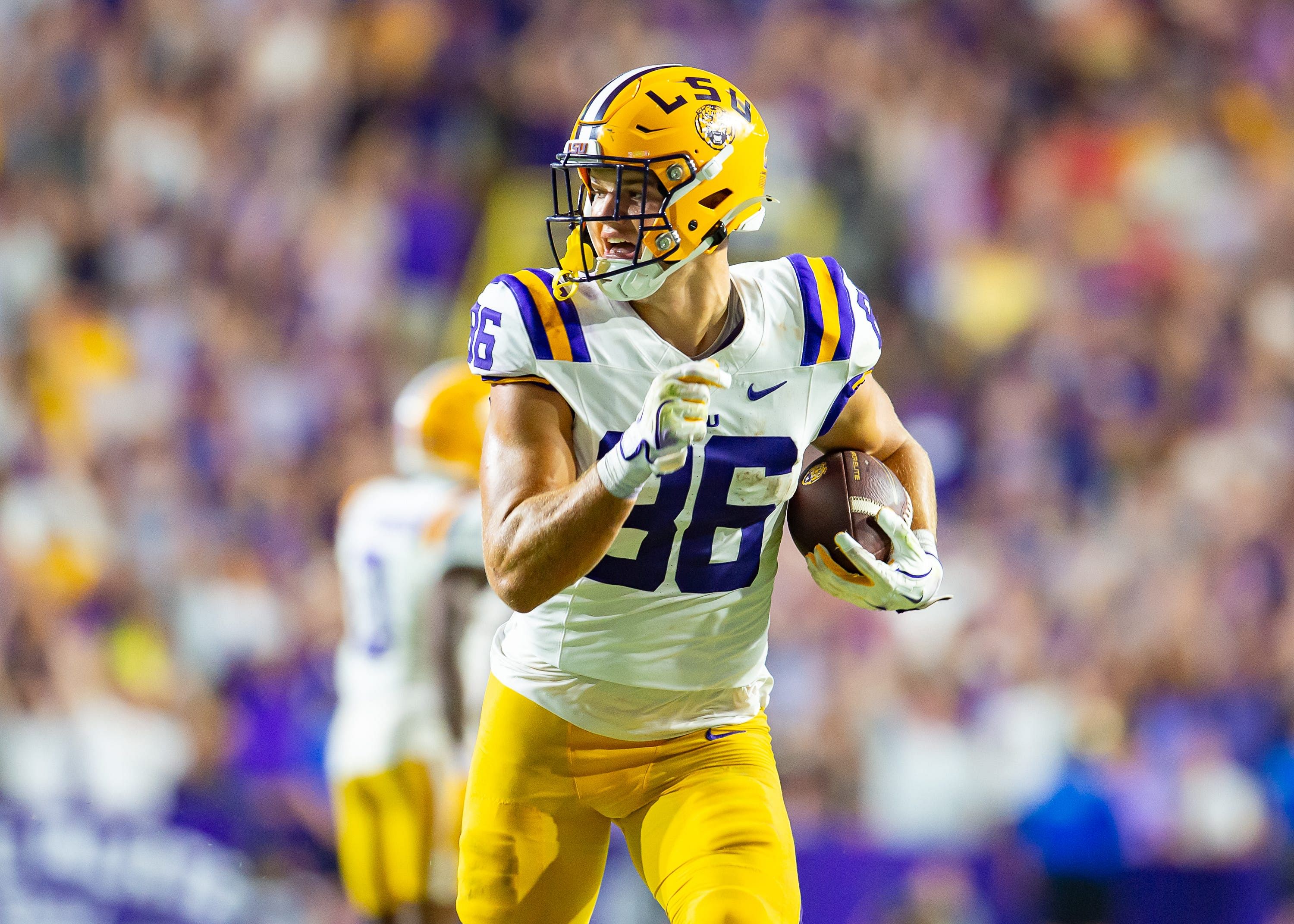 LSU&#039;s Mason Taylor is one of the nation&#039;s top tight ends (Image Credit: IMAGN)