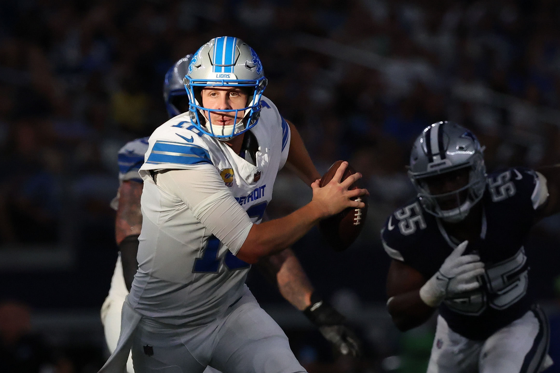 Jared Goff at Detroit Lions at Dallas Cowboys - Source: Imagn