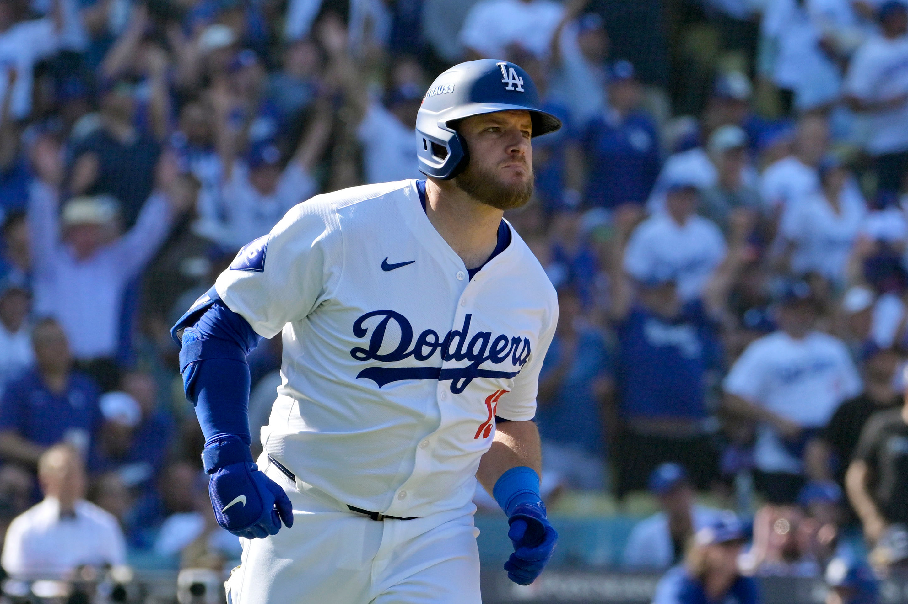 Max Muncy hit a home run in Game 2 (Imagn)