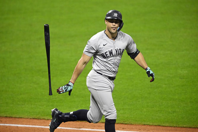 Giancarlo Stanton's stellar postseason run continues, joins Yankees icon Babe Ruth during ALCS Game 4