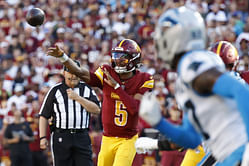 Jayden Daniels' mom Regina gives 2-word update on Commanders QB's health after injury scare