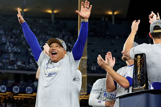 Watch: Dave Roberts’ fierce expression in the Dodgers dugout after Tommy Edman’s two-run blast