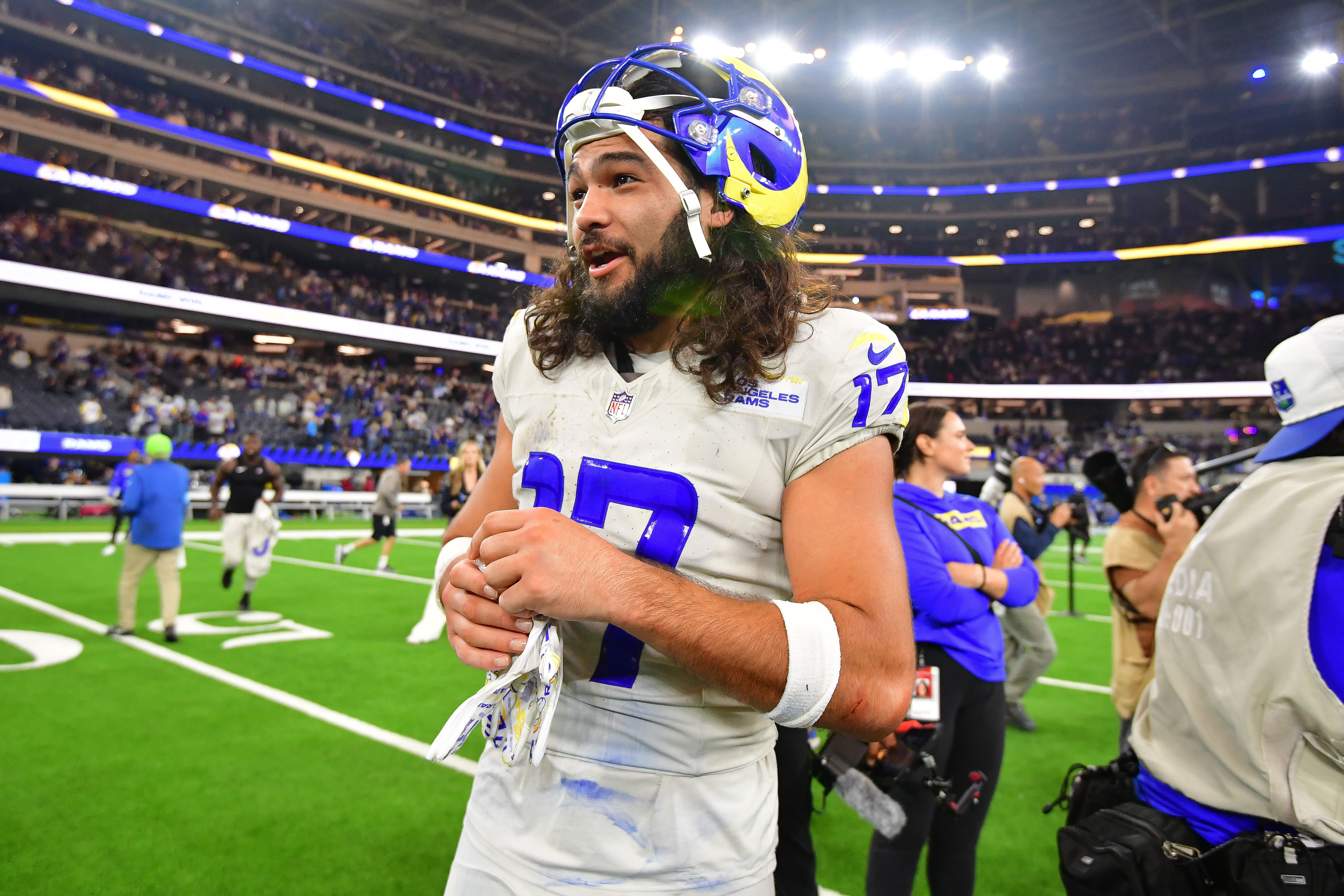 Puka Nacua at Minnesota Vikings at Los Angeles Rams - Source: Imagn