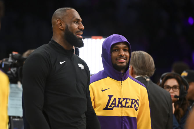 "Don't know if I'd be too happy" - LeBron James' former teammate speculates about possible discontent among Lakers over Bronny's roster spot