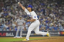 In photos: Brusdar Graterol sports custom Kobe Bryant-inspired kicks for Dodgers-Yankees World Series Game 2