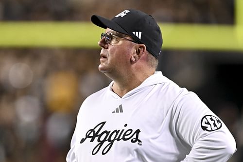 Texas A&M HC Mike Elko - Source: Imagn