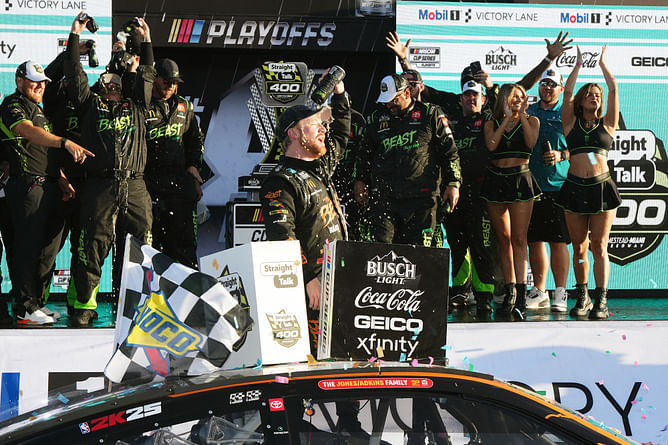 "It's pretty incredible": Tyler Reddick opens up on his Homestead win and last lap move over Ryan Blaney