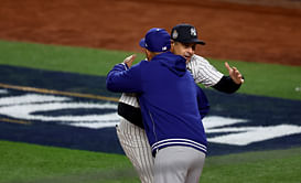 PICTURE: Dodgers manager Dave Roberts and Yankees’ Aaron Boone share a heartfelt embrace in the tunnel after intense World Series showdown