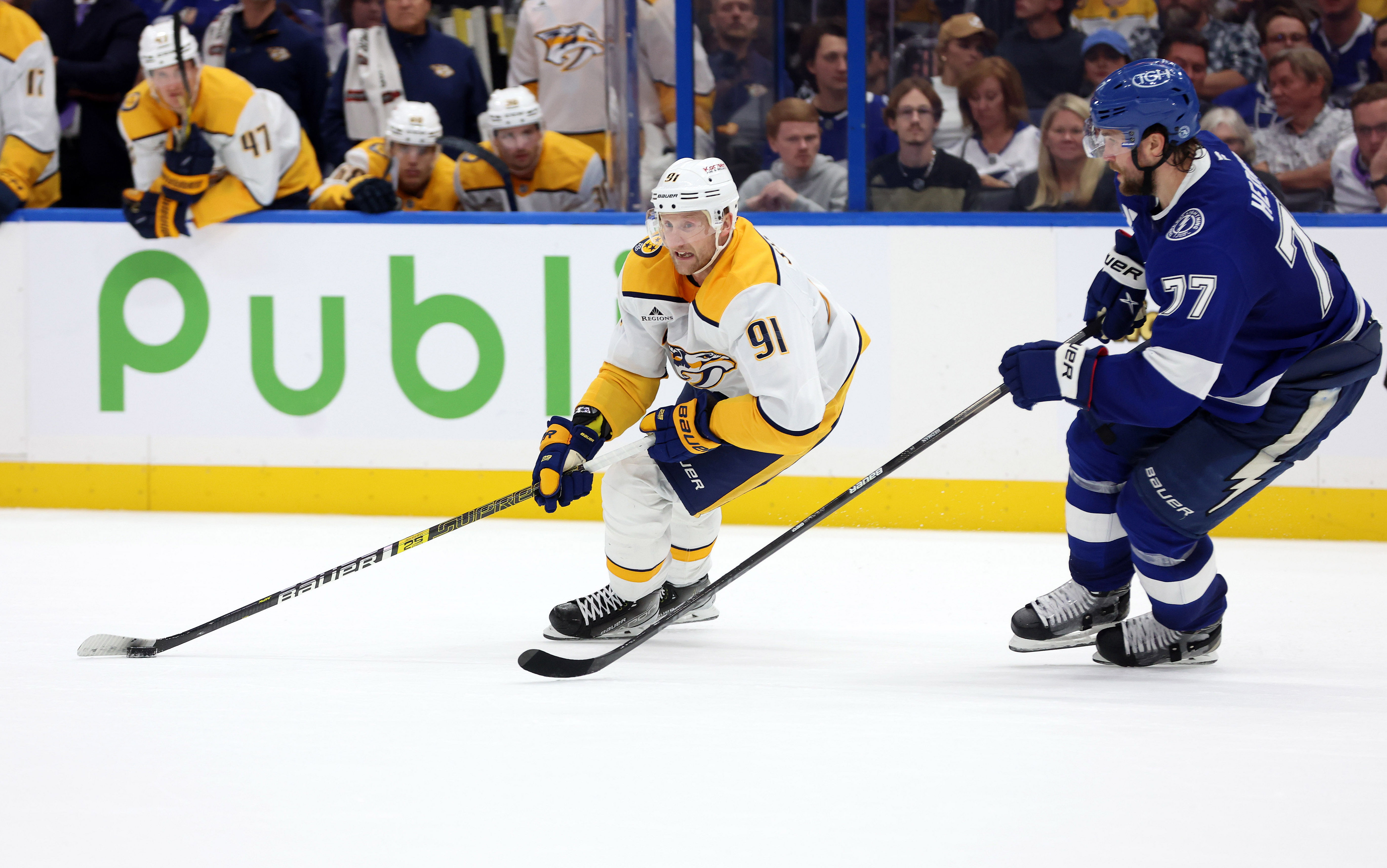 NHL: Nashville Predators at Tampa Bay Lightning - Source: Imagn