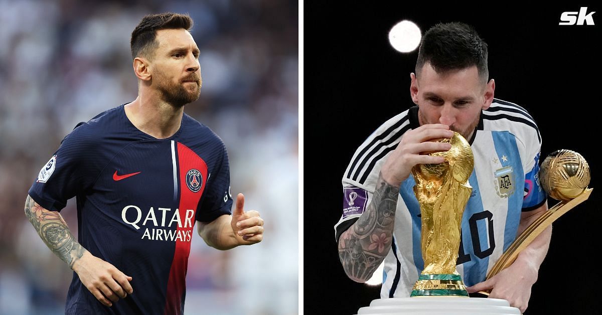 Lionel Messi for Paris Saint Germain and Argentina (Images via Getty)