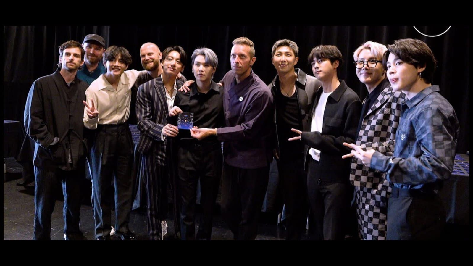 Coldplay&rsquo;s lead singer Chris Martin opens up about his experience of working with BTS on &lsquo;My Universe&rsquo; (BANGTAN TV/YOUTUBE)