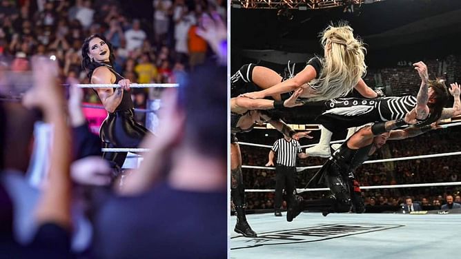 Rhea Ripley reacts after Judgment Day members get brutalized on WWE RAW
