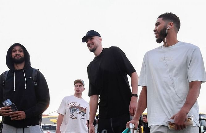 Jayson Tatum gives fans a glimpse of his downtime in Abu Dhabi ahead of preseason games