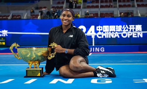 Gauff pictured at the 2024 China Open - Image Source: Getty