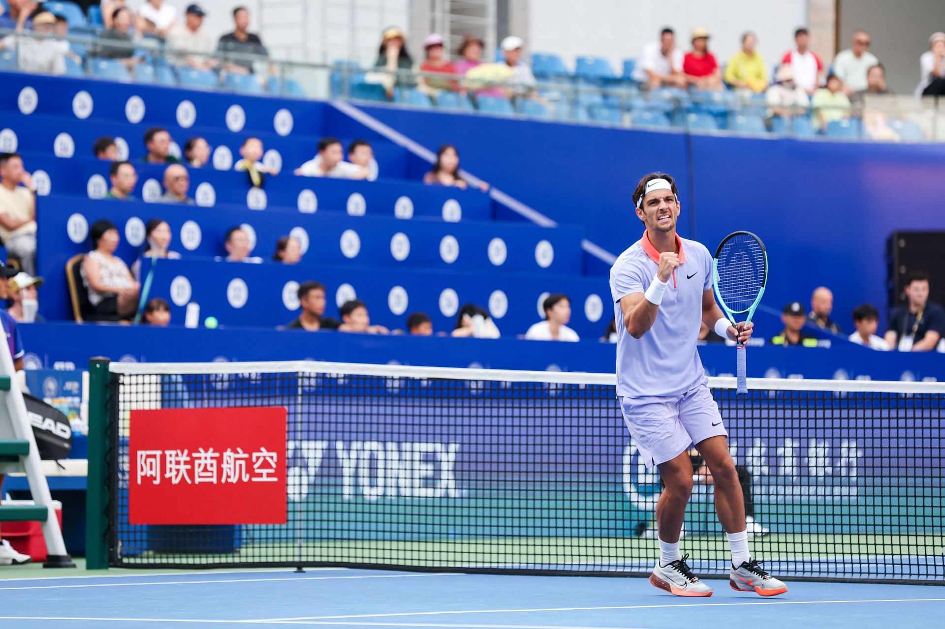 Lorenzo Musetti at the Chengdu Open 2024. (Photo: Getty)