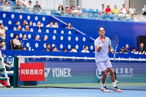 Lorenzo Musetti at the Chengdu Open 2024. (Photo: Getty)