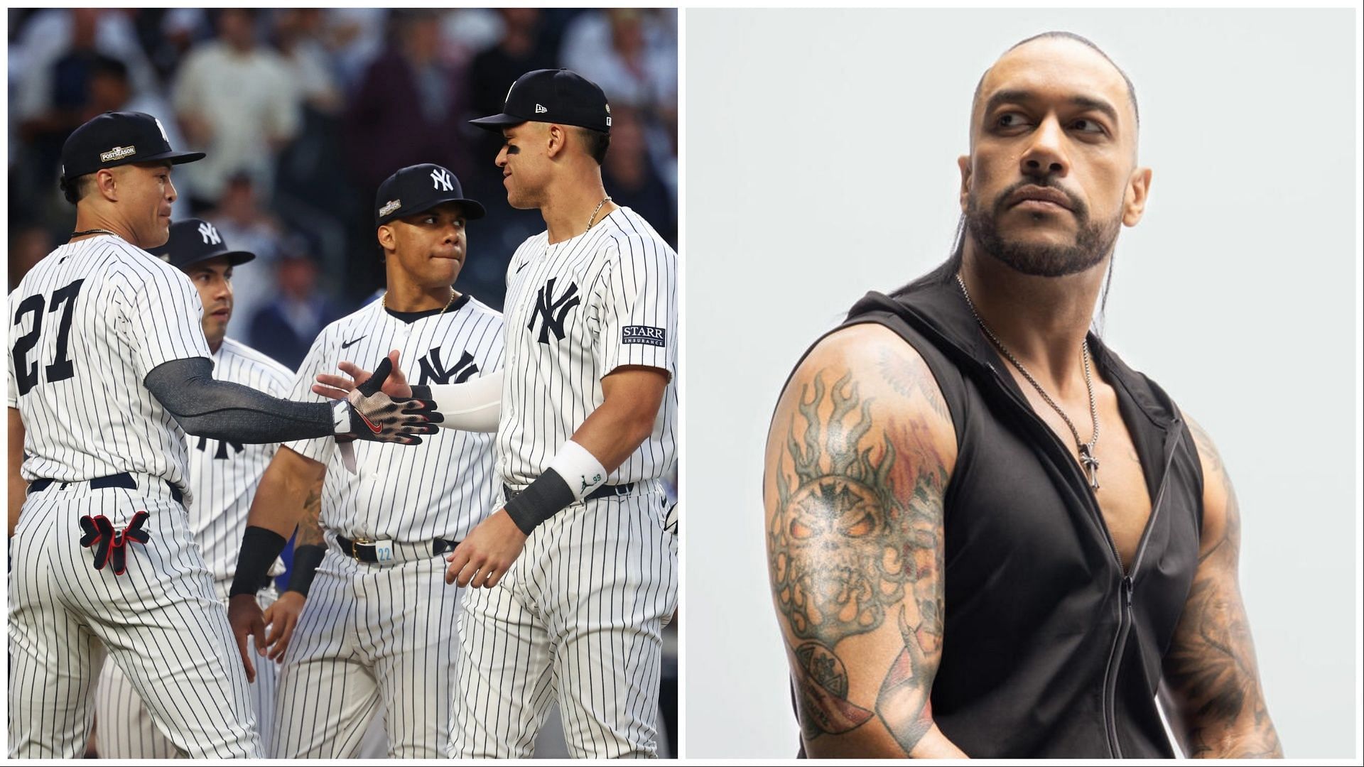 Yankees put Judgment Day back into Damian Priest. (Photos: IMAGN and WWE.com)