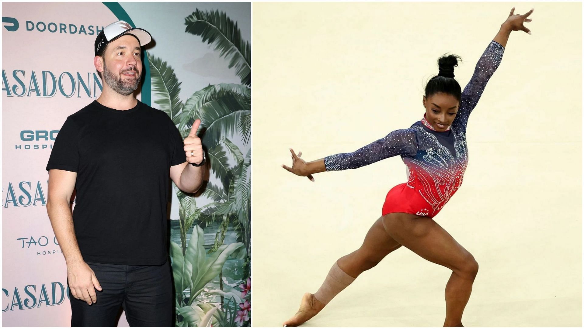 Simone Biles and Alexis Ohanian